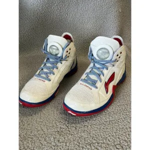 Vintage Li Ning Baron Davis VTG Basketball Shoes Mens 10.5 Red White Blue