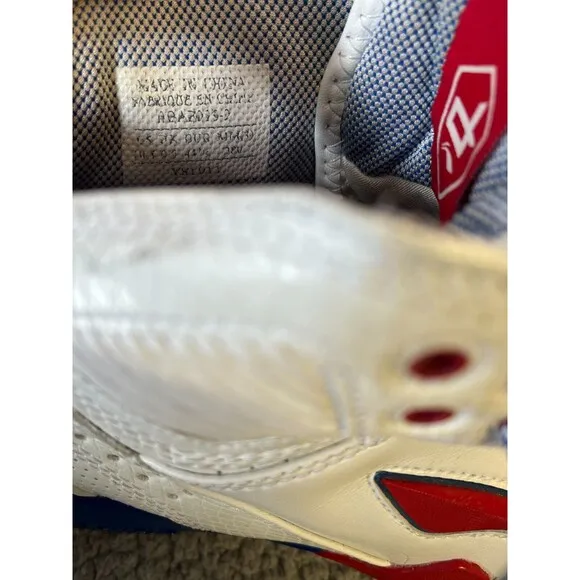 Vintage Li Ning Baron Davis VTG Basketball Shoes Mens 10.5 Red White Blue