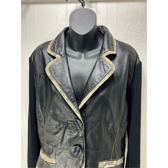 VINTAGE LISA INTERNATIONAL Lambskin Leather Jacket