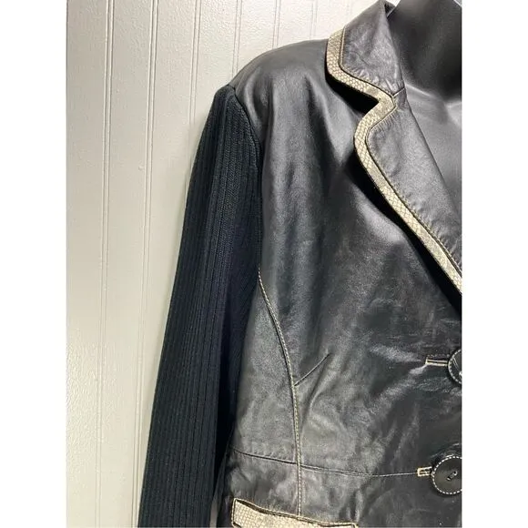 VINTAGE LISA INTERNATIONAL Lambskin Leather Jacket