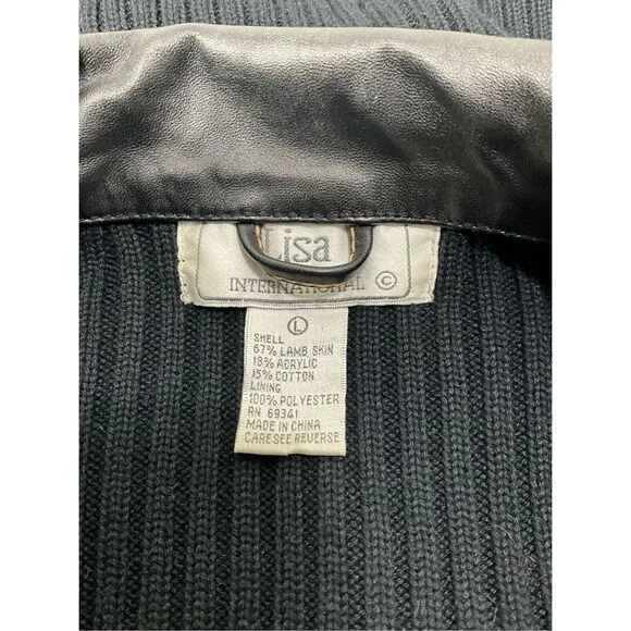 VINTAGE LISA INTERNATIONAL Lambskin Leather Jacket