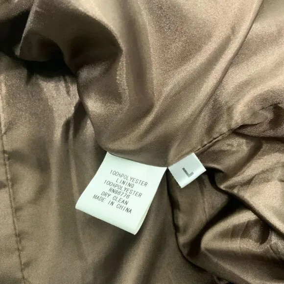 VINTAGE LouLou De La Falaise brown and silver metallic jacket