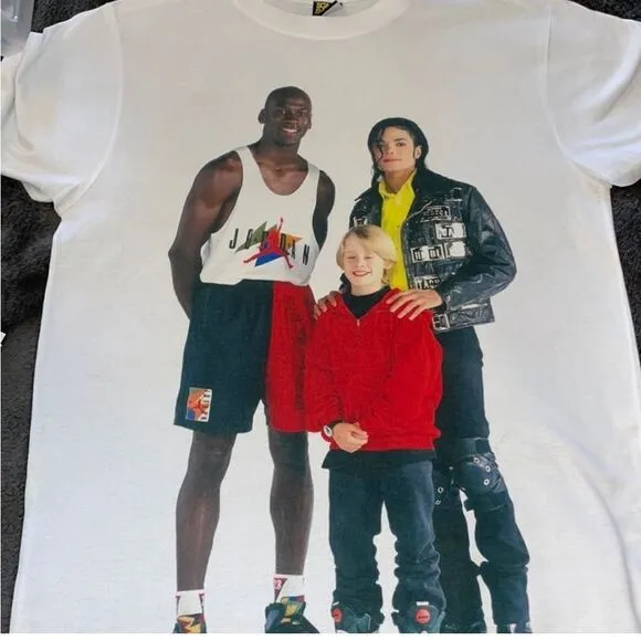 vintage Nike 90s Jordan Its gotta be the shoes Michael Jackson Macaulay Culkin
