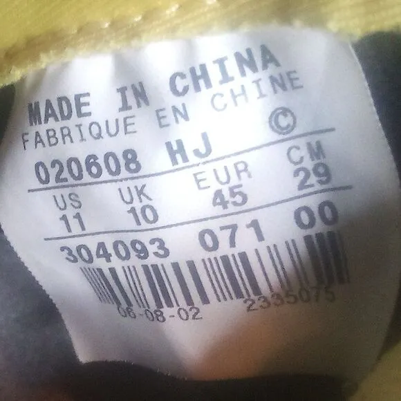 Vintage Nike Air Force One High 2002 Shoes Sneakers Wu-Tang Clan
