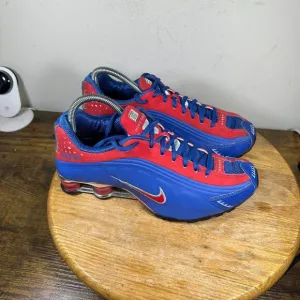 Vintage Nike Shox R4 Red Blue Shoes Men's Size‎ 7 316898-991