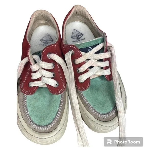 Vintage NOS Y2K AD One Footwear Chunky Sperry Style Shoes Size 10.5 Deadstock