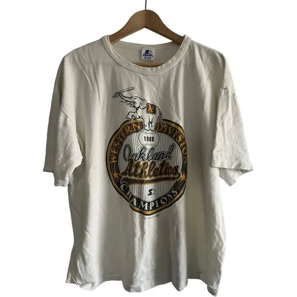 Vintage Oakland A's athletics 1988  t-shirt size xl