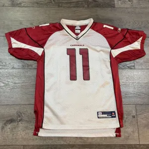 Vintage Reebok OnField Larry Fitzgerald White Arizona Cardinals Jersey Youth XL