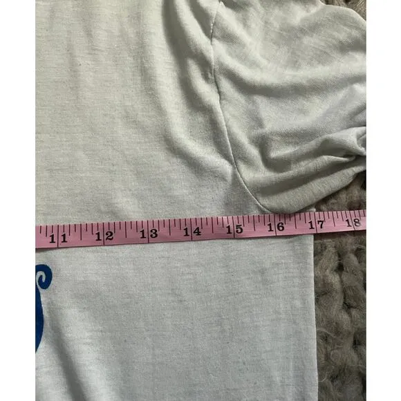 Vintage ringer t- shirt blue Finland viking size medium