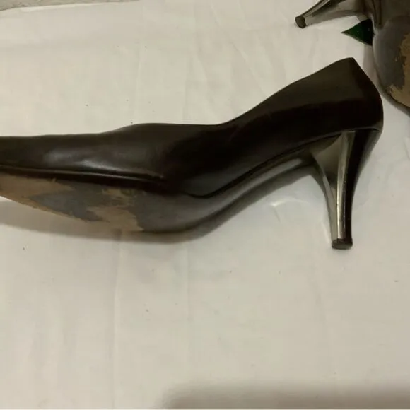 Vintage Salvatore Ferragamo brown leather shoes 8.5 2A