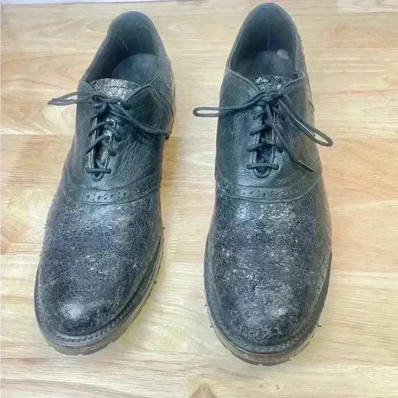 Vintage Shoes Men’s Size 12 Black Leather