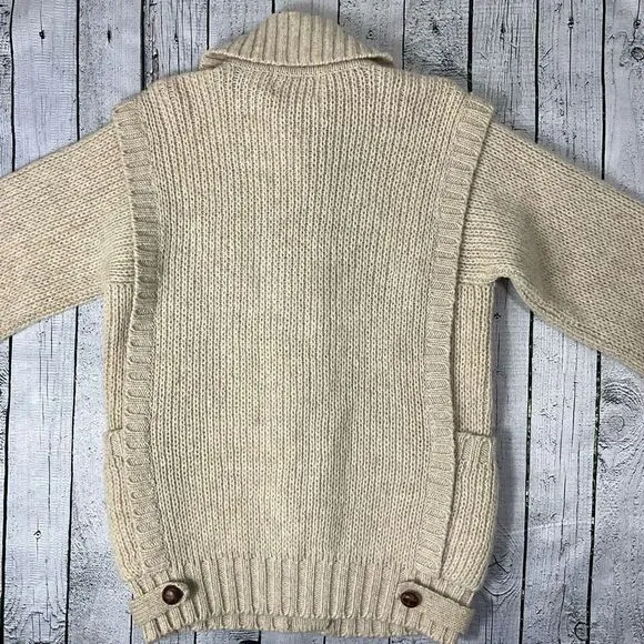 VINTAGE SPANNER 100% Wool Cardigan