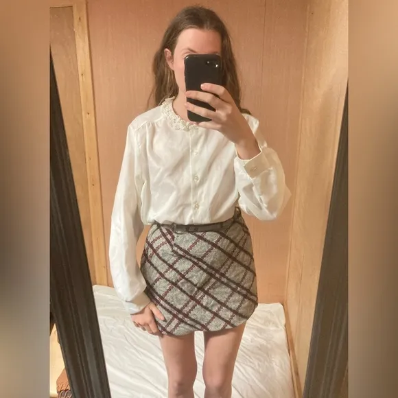 Vintage Summit of Boston Wool Mini Skirt