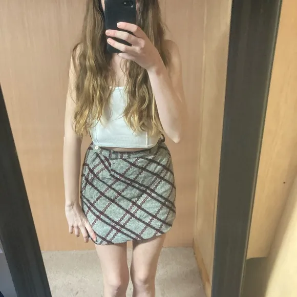 Vintage Summit of Boston Wool Mini Skirt