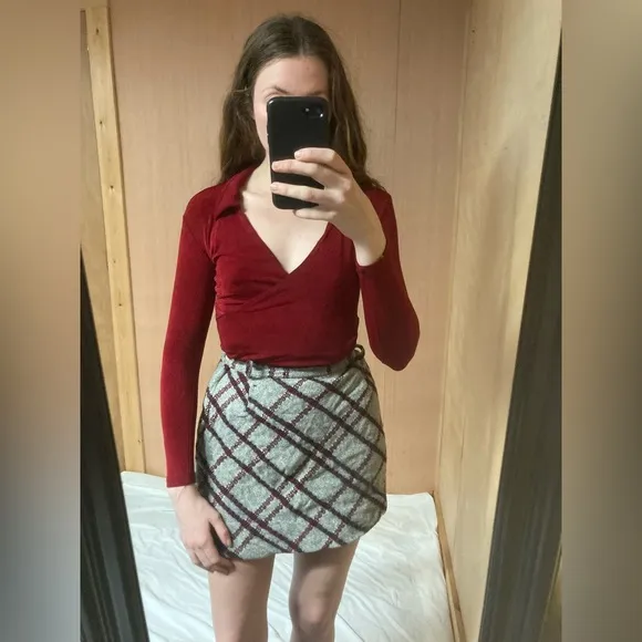 Vintage Summit of Boston Wool Mini Skirt