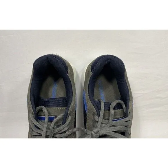 Vintage Vans Status Skateboarding Shoes Fat Tongue Men’s Sz 7.5 29210 Gray Blue