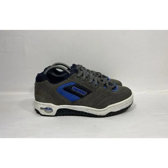 Vintage Vans Status Skateboarding Shoes Fat Tongue Men’s Sz 7.5 29210 Gray Blue