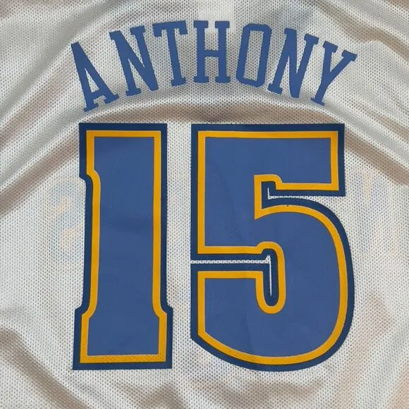 Vintage Y2K 2004 Reebok Denver Nuggets Carmelo Anthony Jersey Men's Size Medium