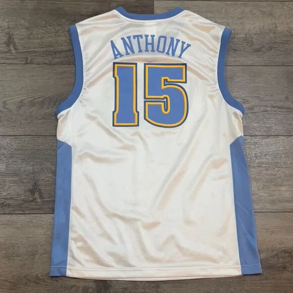 Vintage Y2K 2004 Reebok Denver Nuggets Carmelo Anthony Jersey Men's Size Medium