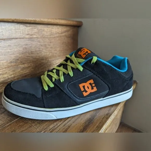 Vintage Y2K chunky DC Men's Pure Tx Shoe, black/multi, Size 13