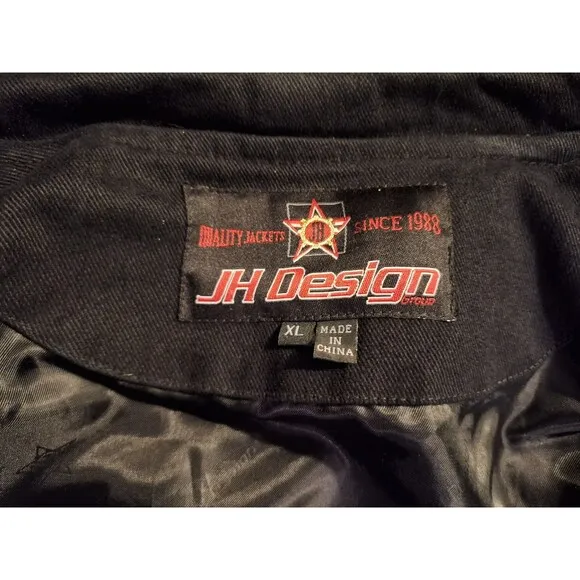 Vintage Y2K Jeff Hamilton Jeff Gordon Black DuPont Nascar Racing Jacket XL