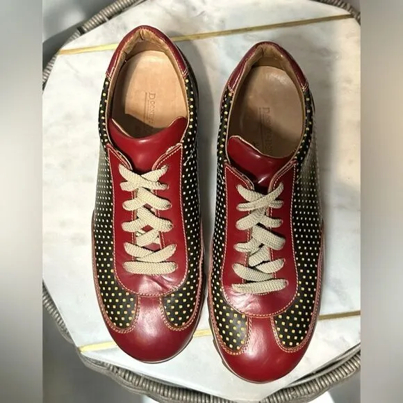 Vintage RARE Dooney and Bourke Leather Made in Italy Sneakers Shoes Size 9
