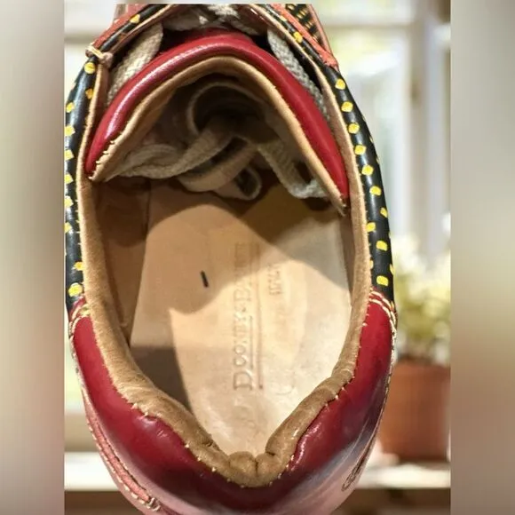 Vintage RARE Dooney and Bourke Leather Made in Italy Sneakers Shoes Size 9