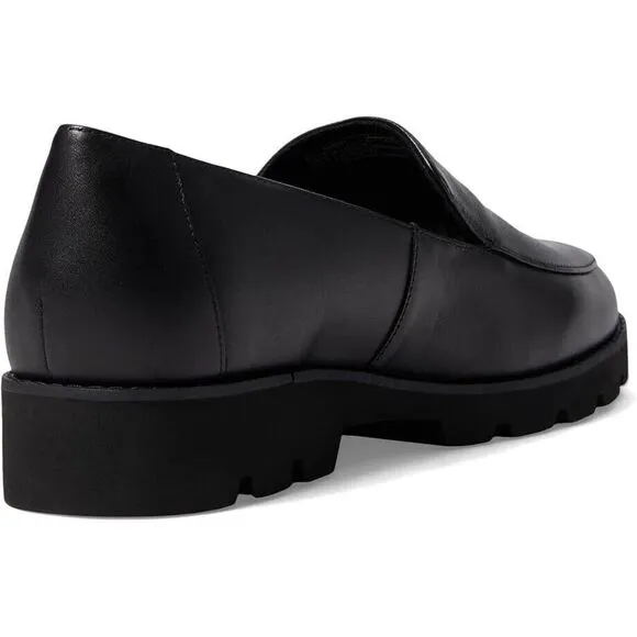 Vionic Kensley Flat Womens US 8 Black Nappa Leather Slip On Loafer Shoes ZPO1955