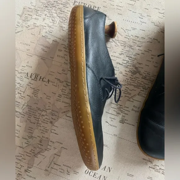 Vivobarefoot RA Leather Shoes Size 46M / 12 Navy Charcoal Color