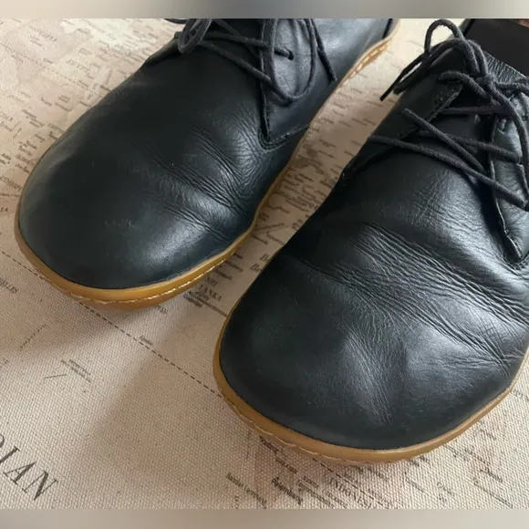 Vivobarefoot RA Leather Shoes Size 46M / 12 Navy Charcoal Color