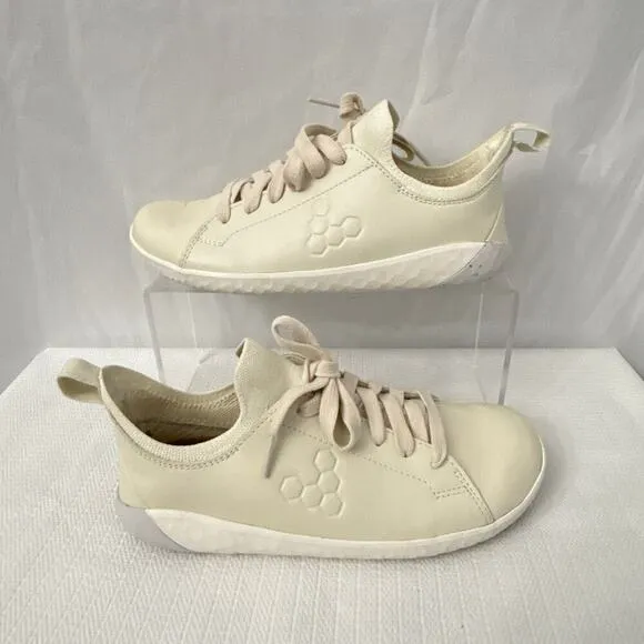 VivoBarefoot Shoes Women's 5 US Geo Court Knit Off White 36 EU Minimalist