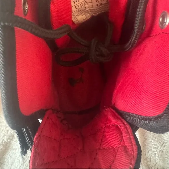 Vlado Atlas II Black and Red High Tops Men’s Size 9.5
