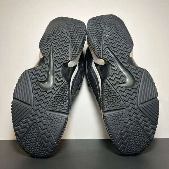 VTG 2003 Mens NIKE Black Leather Athletic Shoes / Size 11
