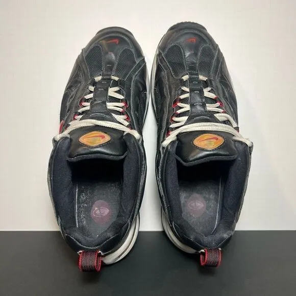 VTG 2003 Mens NIKE Black Leather Athletic Shoes / Size 11
