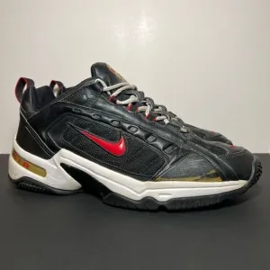 VTG 2003 Mens NIKE Black Leather Athletic Shoes / Size 11