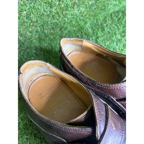 VTG 90s Dr Martens Chunky Platform Monk Strap Leather Loafers MIE 8314 9