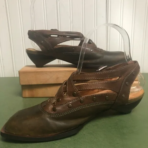 VTG John Fluevog Freedom Line Slingback Shoes