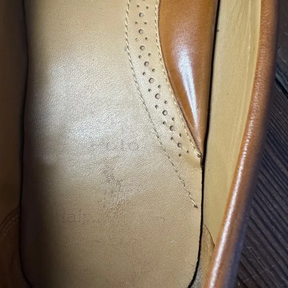 Vtg Men's Polo Ralph Lauren Reynold Tan Leather Penny Loafers size 11 D