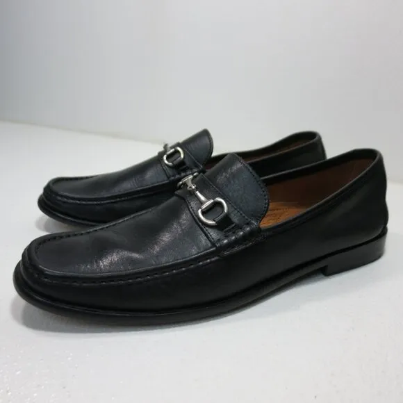 Wall   Water Oil Tanned Leather Dress Horse Bit Moccasins Shoes Men's Moc's 11.5