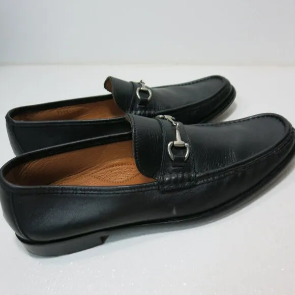 Wall   Water Oil Tanned Leather Dress Horse Bit Moccasins Shoes Men's Moc's 11.5