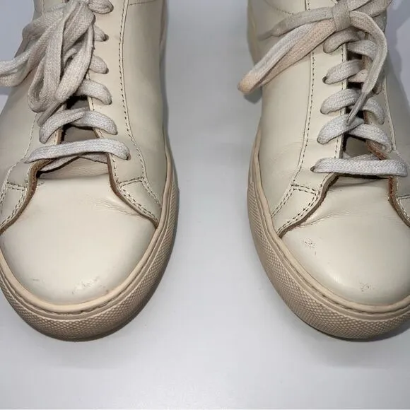 Woman by Common Projects Original Achilles Low Top White Leather Sneakers