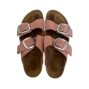 🩴Women Birkenstock Pink and Brown Sandals with Adjustable Straps, size 38 (7)