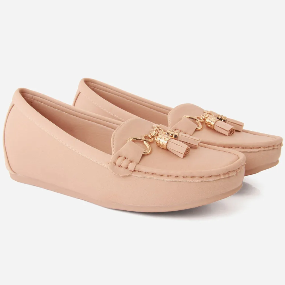 Women "AAaRVI" Casual Suede Slip On Moccasins