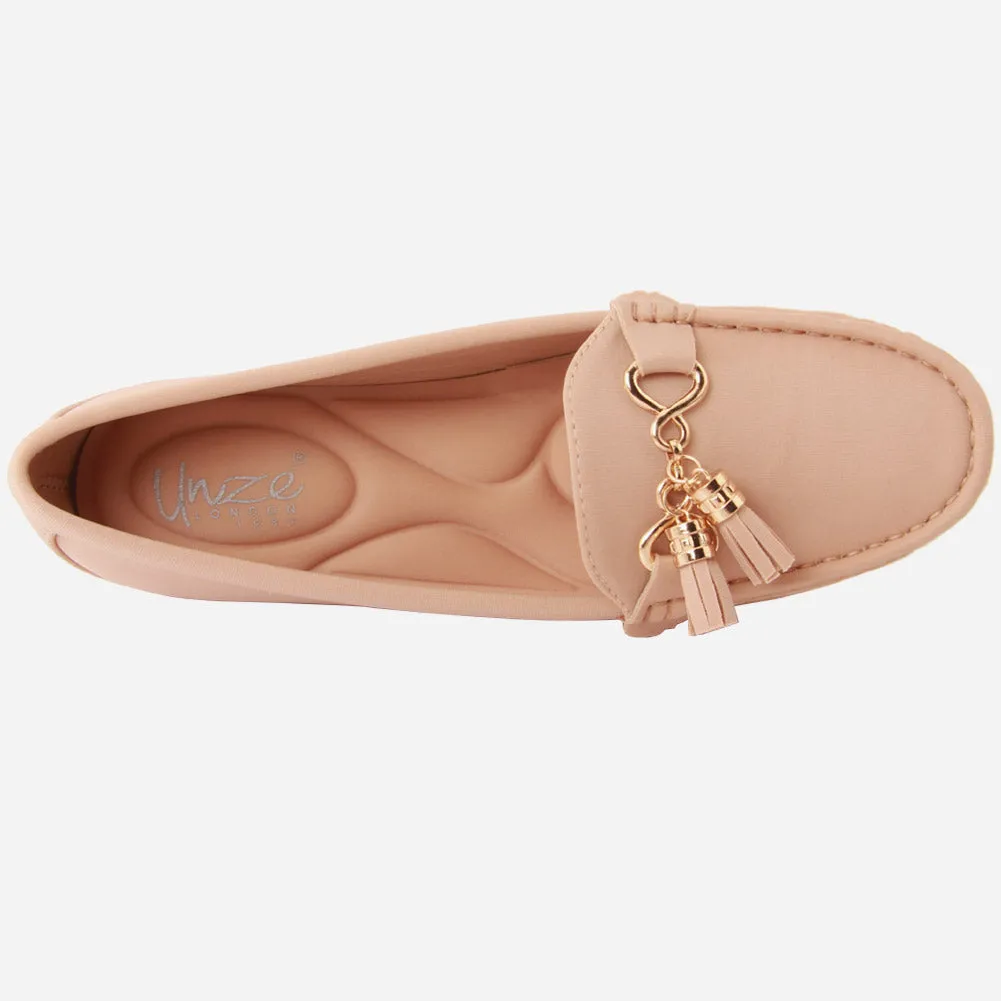 Women "AAaRVI" Casual Suede Slip On Moccasins