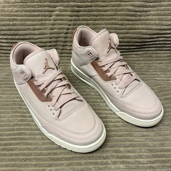 Women’s Air Jordan 3 SE Particle Beige Streetwear Sneaker Shoe Tried On W Box 8