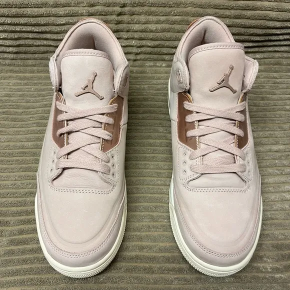 Women’s Air Jordan 3 SE Particle Beige Streetwear Sneaker Shoe Tried On W Box 8