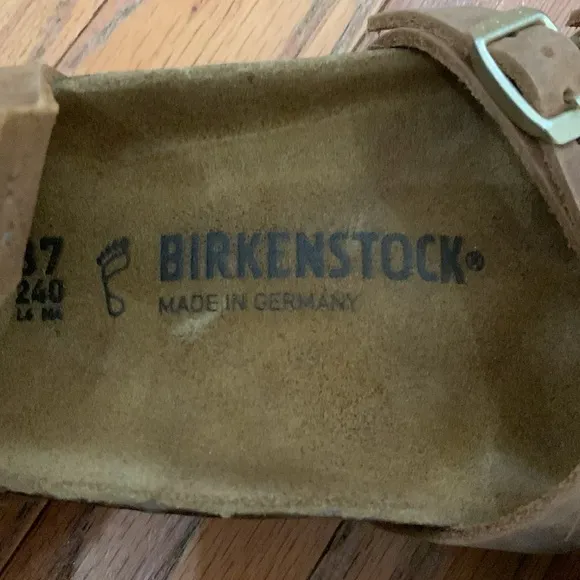 Women’s Birkenstock Kumba Brown Leather Sandals Size 37 EUC