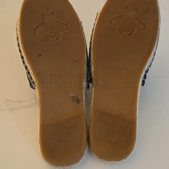 Women's Blue Espadrille Slides