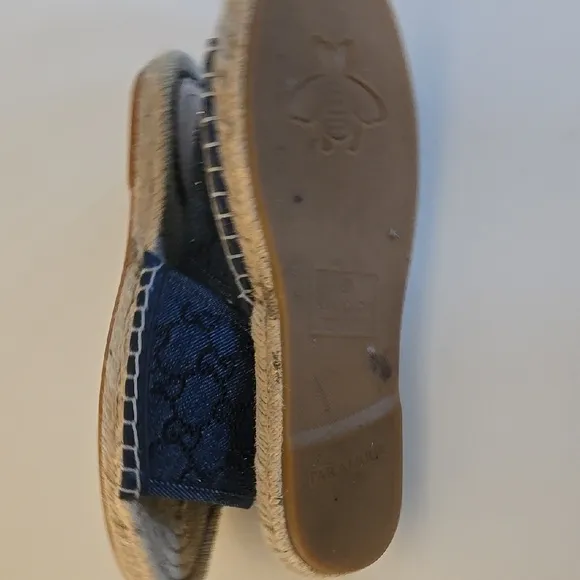 Women's Blue Espadrille Slides