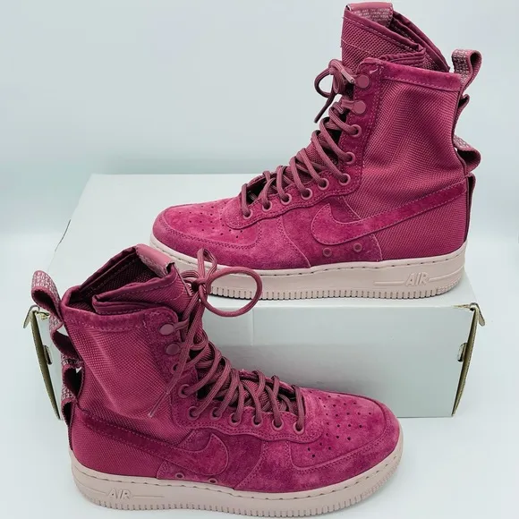 Womens SF Air Force 1 'Vintage Wine' Shoes Sz 7.5